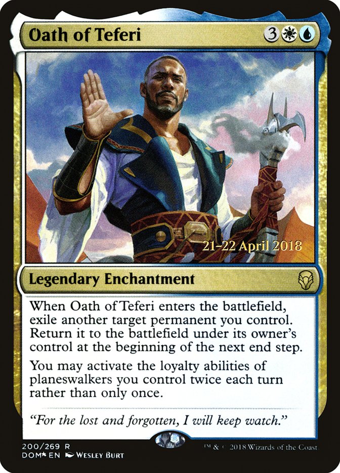 Oath of Teferi [Dominaria Prerelease Promos] - Evolution TCG