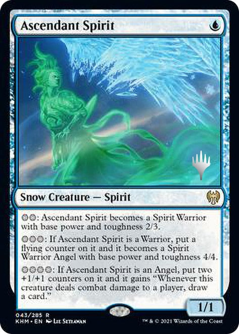 Ascendant Spirit (Promo Pack) [Kaldheim Promos] - Evolution TCG