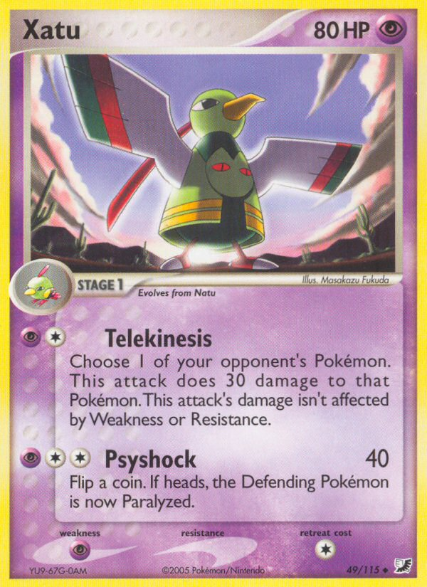 Xatu (49/115) [EX: Unseen Forces] - Evolution TCG