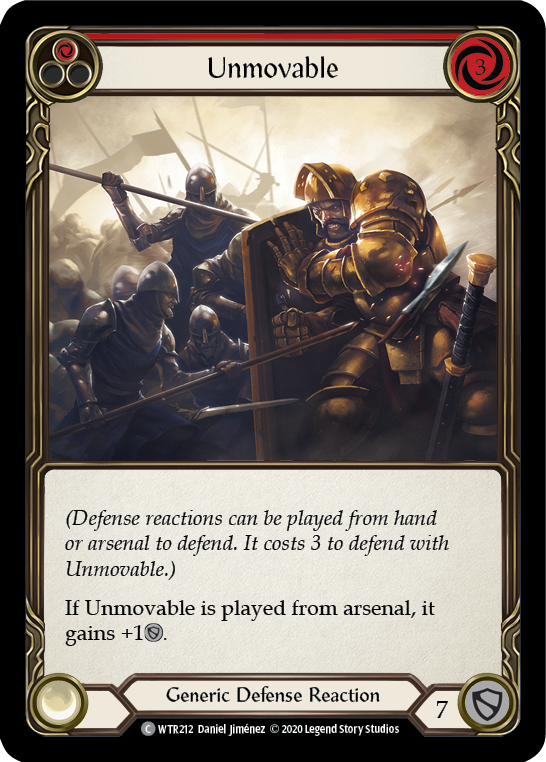 Unmovable (Red) [U-WTR212] (Welcome to Rathe Unlimited)  Unlimited Normal - Evolution TCG