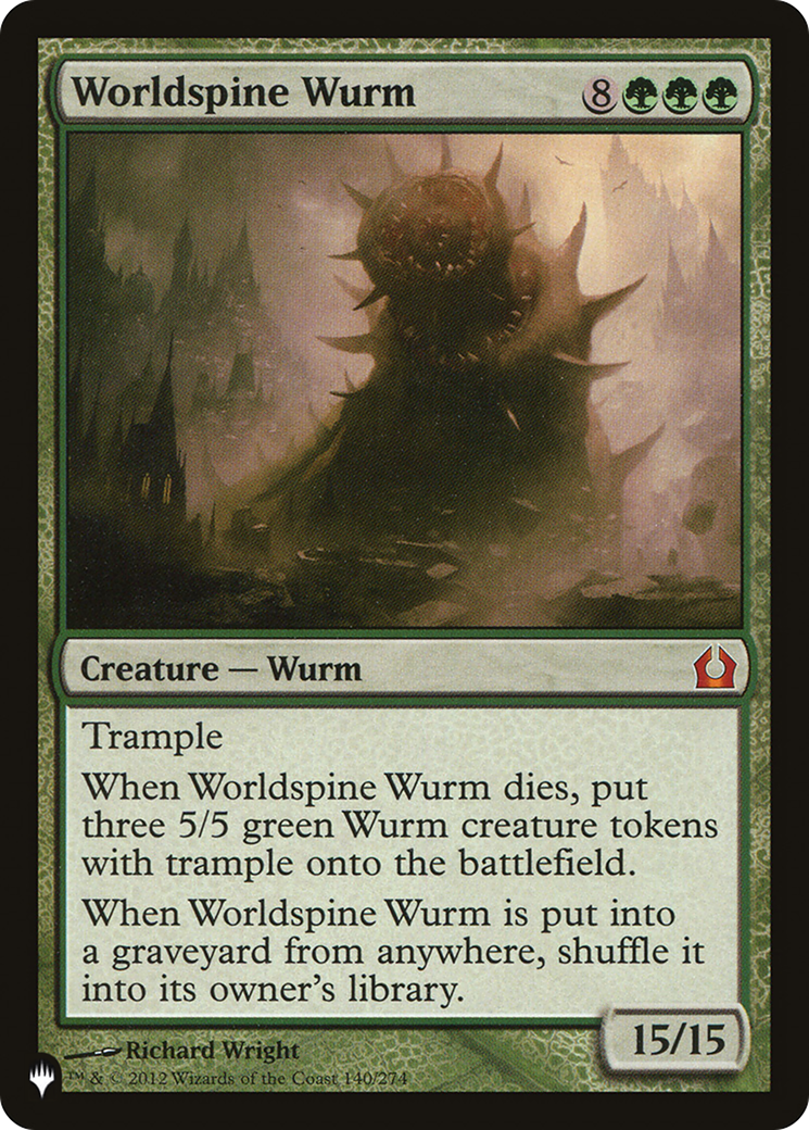Worldspine Wurm [The List] - Evolution TCG