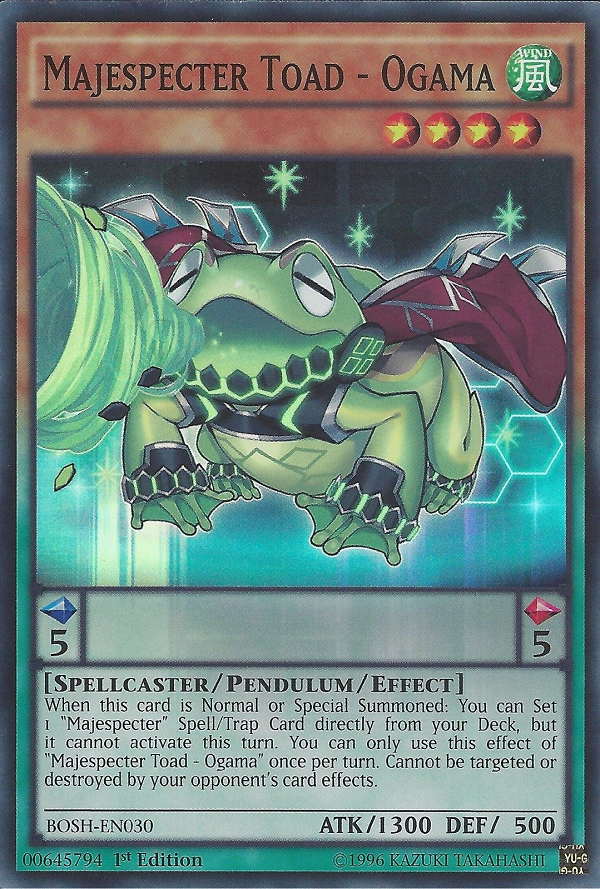 Majespecter Toad - Ogama [BOSH-EN030] Super Rare - Evolution TCG