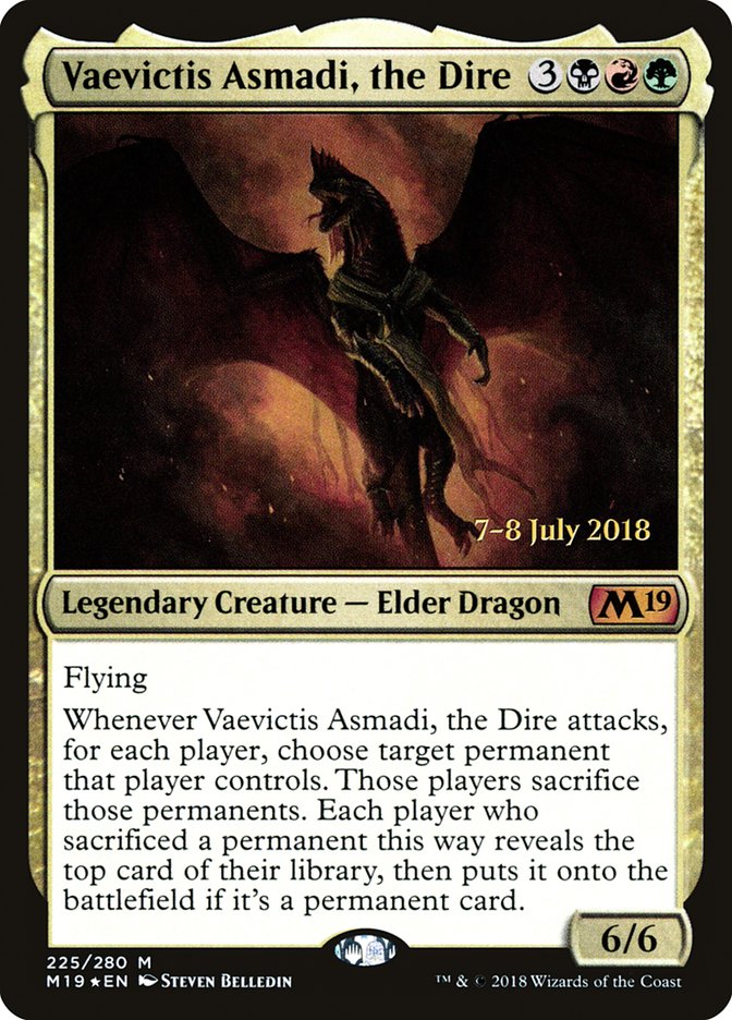 Vaevictis Asmadi, the Dire [Core Set 2019 Prerelease Promos] - Evolution TCG