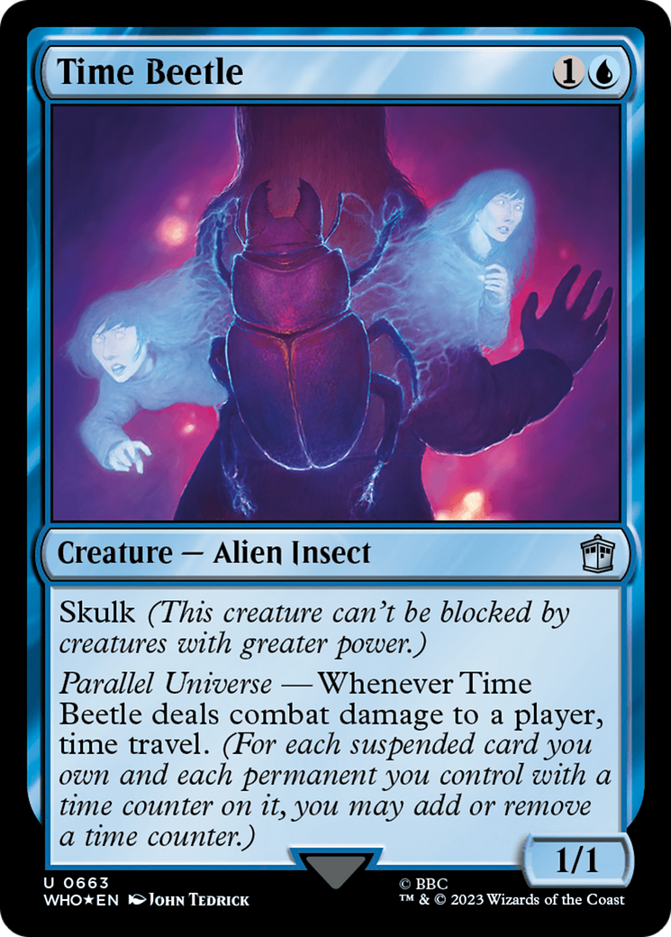 Time Beetle (Surge Foil) [Doctor Who] - Evolution TCG