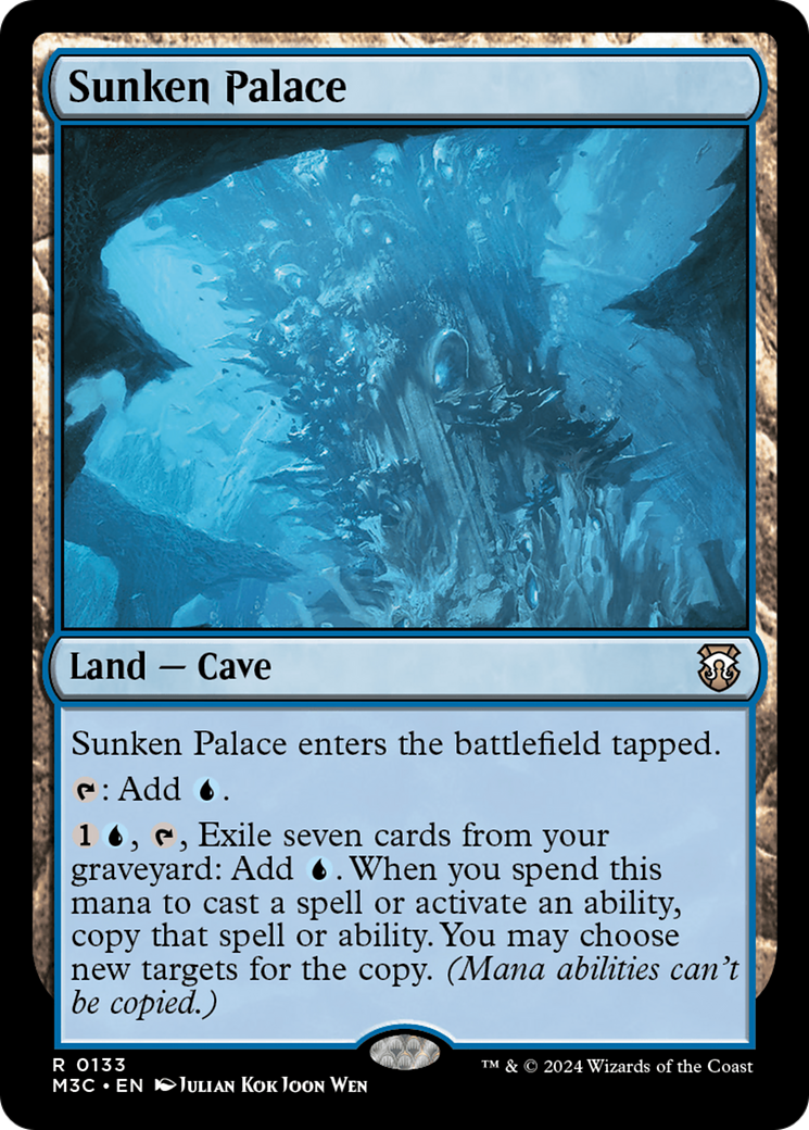 Sunken Palace (Extended Art) (Ripple Foil) [Modern Horizons 3 Commander] - Evolution TCG