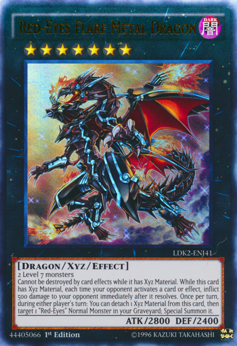Red-Eyes Flare Metal Dragon [LDK2-ENJ41] Ultra Rare - Evolution TCG