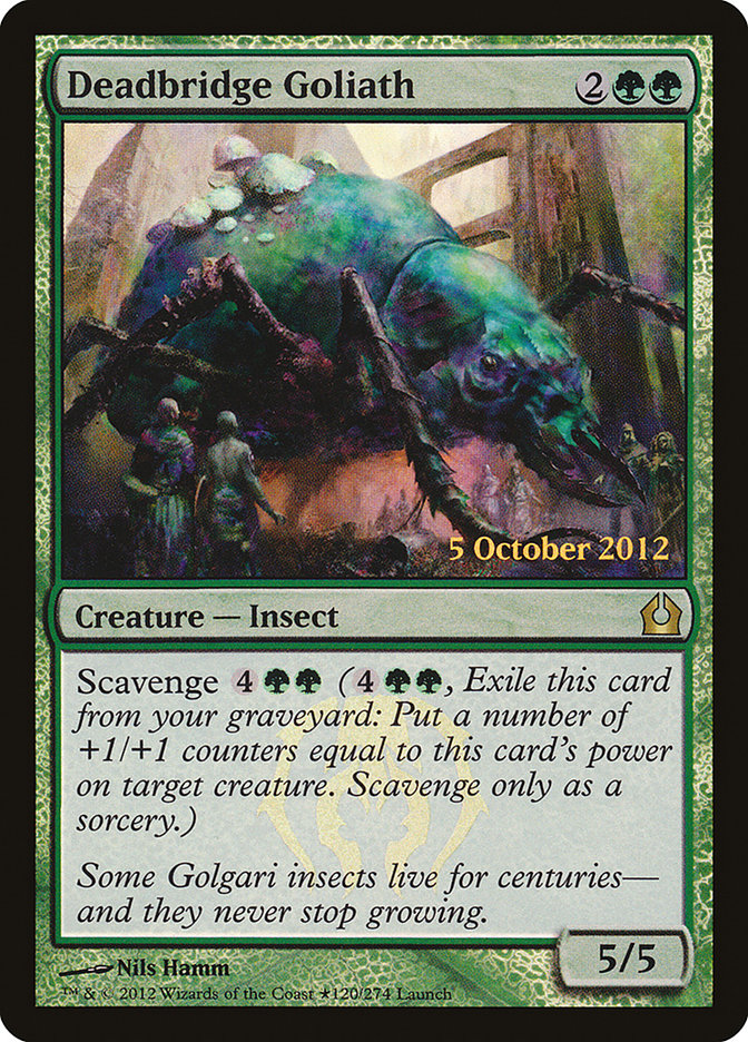 Deadbridge Goliath [Return to Ravnica Prerelease Promos] - Evolution TCG