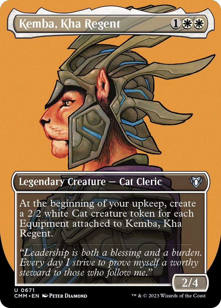 Kemba, Kha Regent (Borderless Profile) [Commander Masters] - Evolution TCG