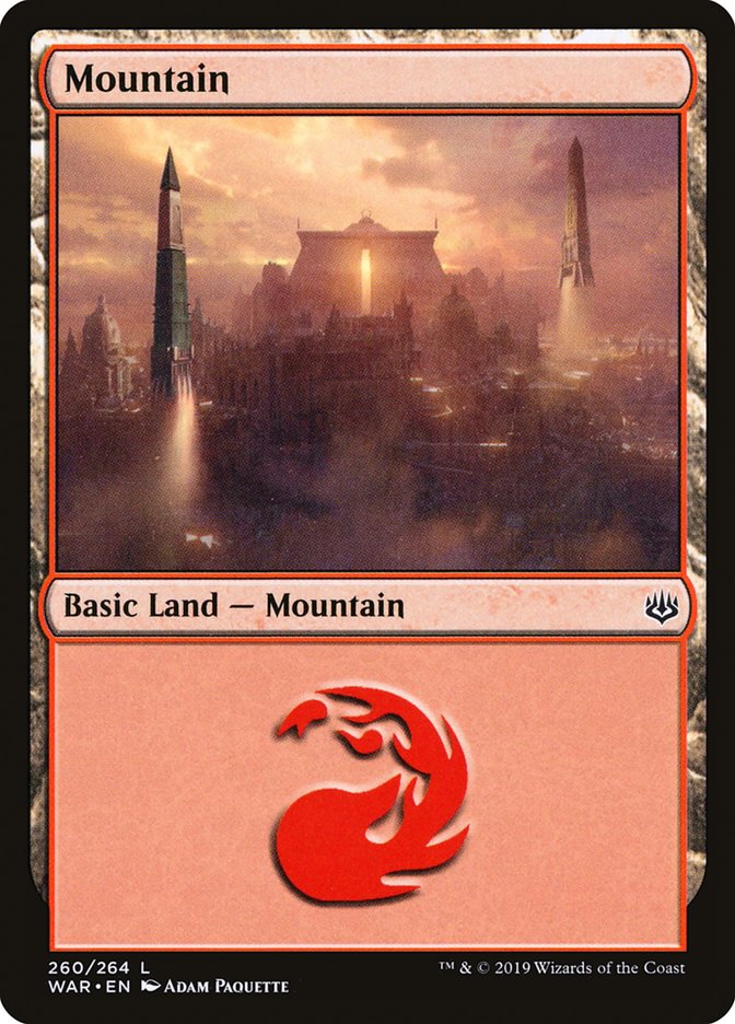 Mountain (260) [War of the Spark] - Evolution TCG