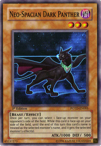 Neo-Spacian Dark Panther [POTD-EN005] Super Rare - Evolution TCG