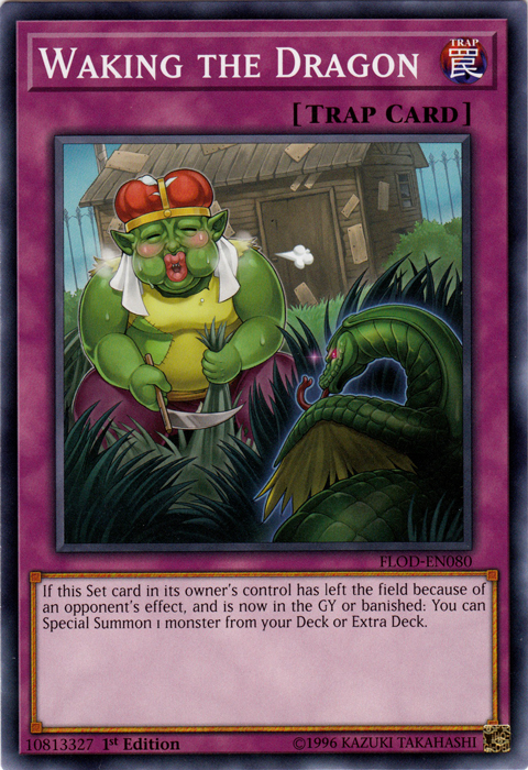 Waking the Dragon [FLOD-EN080] Short Print - Evolution TCG