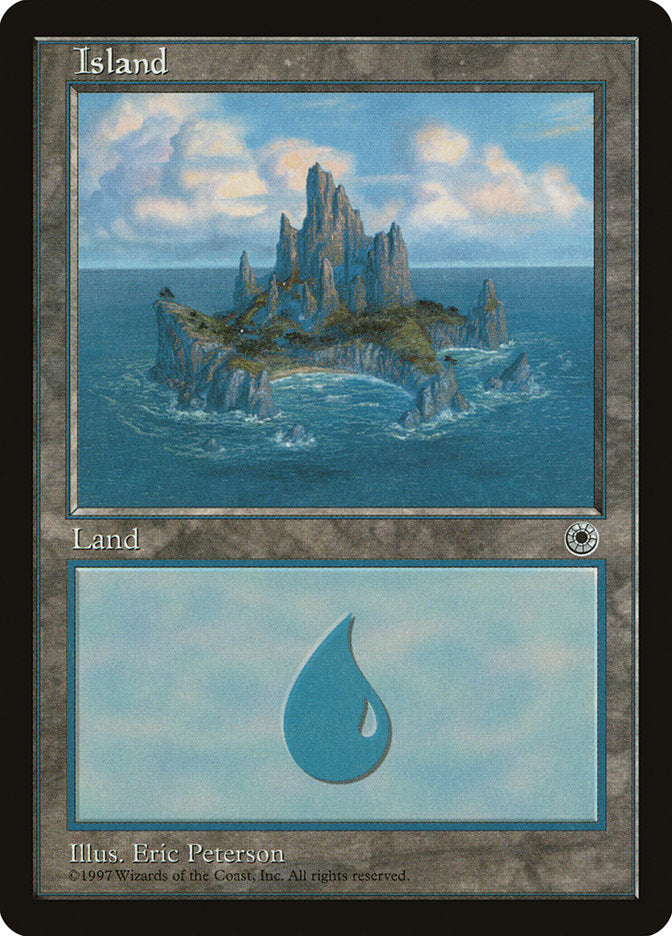 Island (Circular Bay in Center / No Waterfall) [Portal] - Evolution TCG