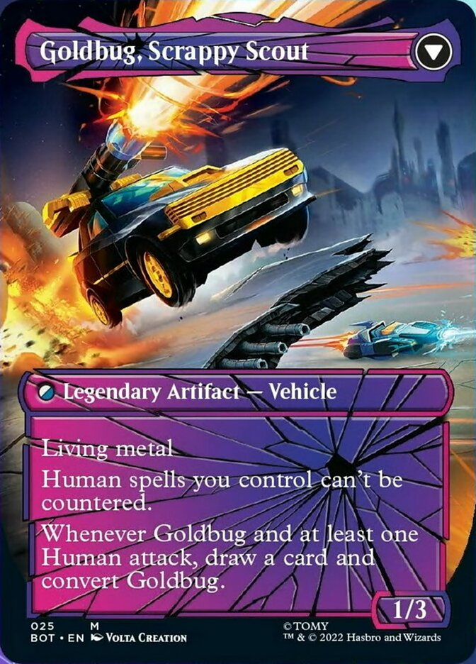 Goldbug, Humanity's Ally // Goldbug, Scrappy Scout (Shattered Glass) [Transformers] - Evolution TCG