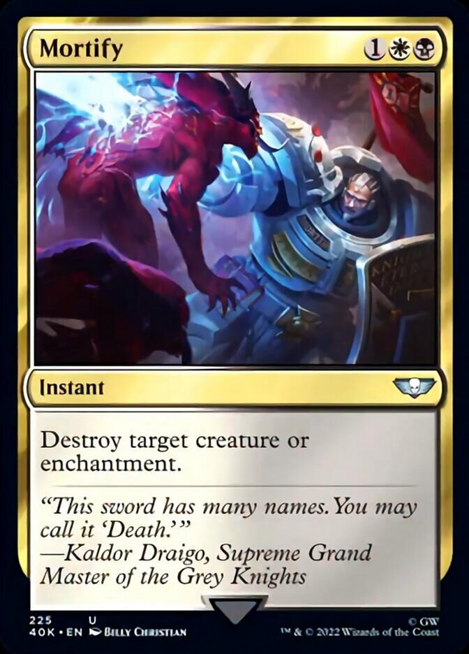 Mortify (Surge Foil) [Warhammer 40,000] - Evolution TCG