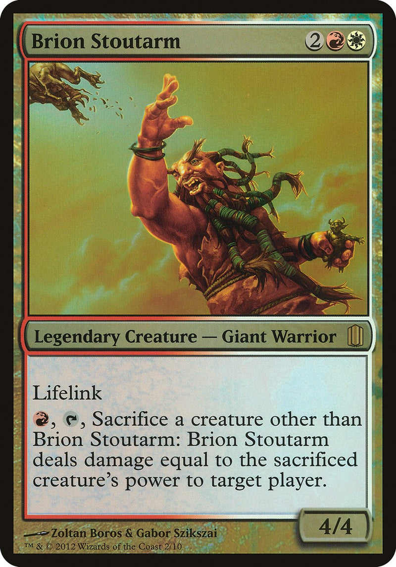 Brion Stoutarm (Oversized) [Commander's Arsenal Oversized] - Evolution TCG