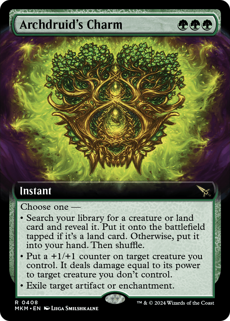 Archdruid's Charm (Extended Art) [Murders at Karlov Manor] - Evolution TCG