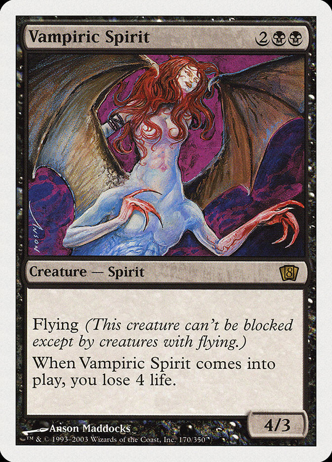 Vampiric Spirit (8th Edition) [Oversize Cards] - Evolution TCG