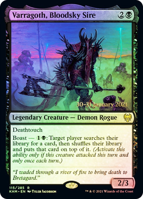 Varragoth, Bloodsky Sire [Kaldheim Prerelease Promos] - Evolution TCG