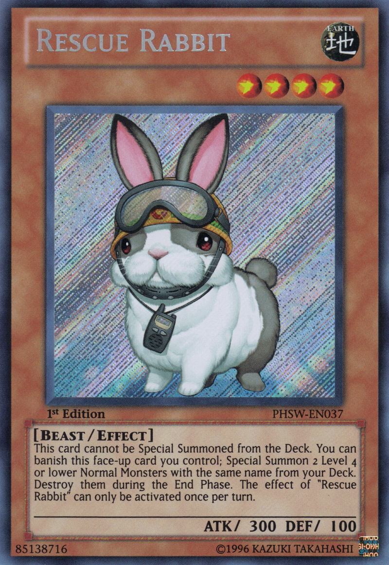 Rescue Rabbit [PHSW-EN037] Secret Rare - Evolution TCG