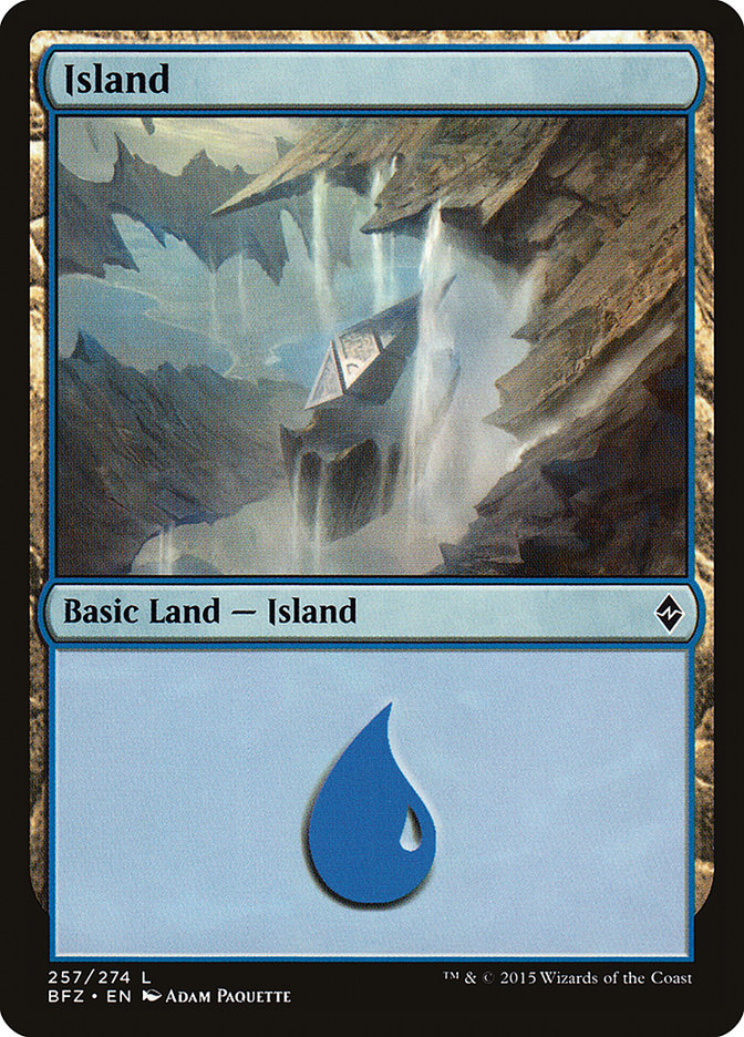 Island (257) [Battle for Zendikar] - Evolution TCG