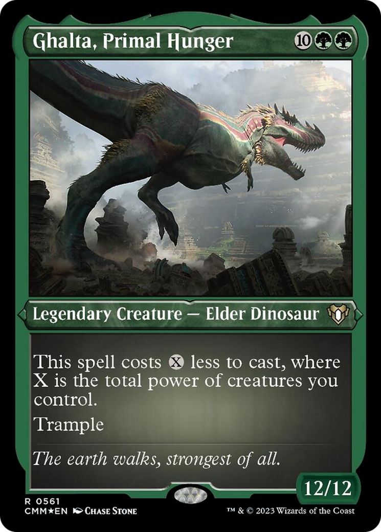 Ghalta, Primal Hunger (Foil Etched) [Commander Masters] - Evolution TCG