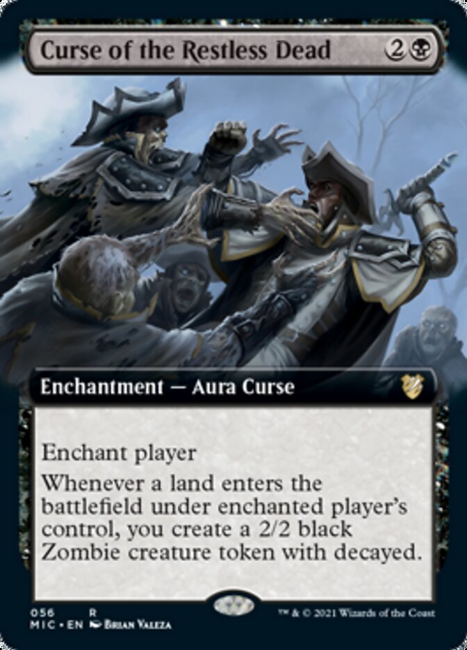 Curse of the Restless Dead (Extended Art) [Innistrad: Midnight Hunt Commander] - Evolution TCG
