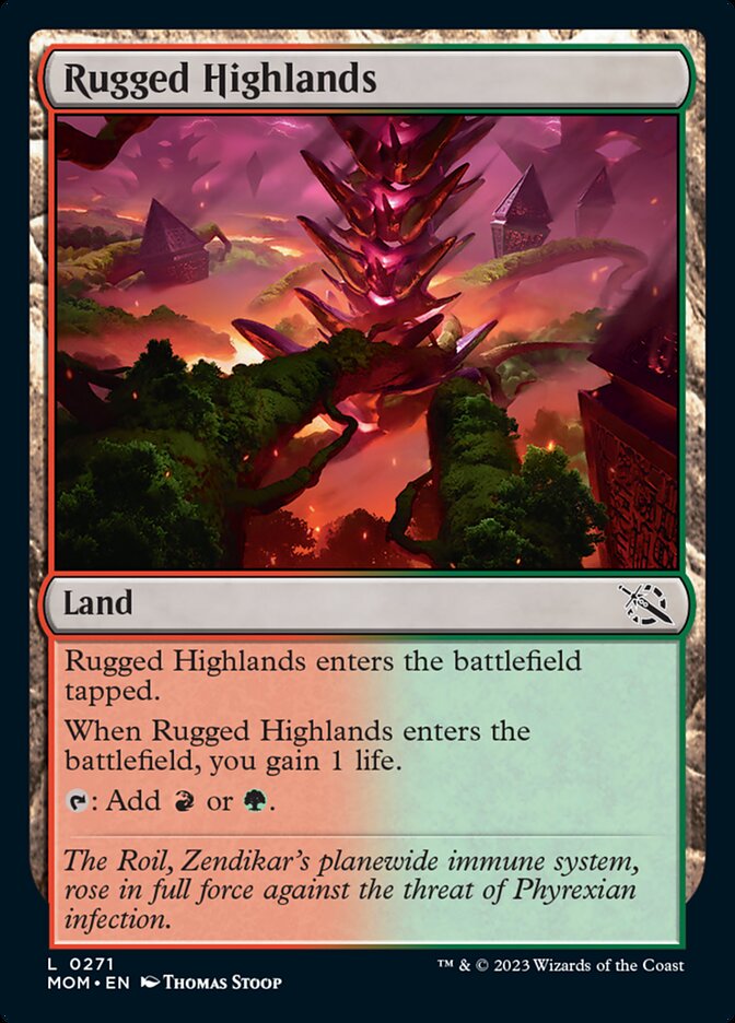 Rugged Highlands [March of the Machine] - Evolution TCG