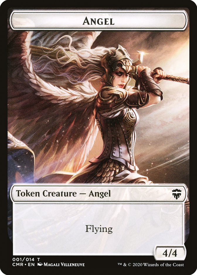 Angel // Elf Warrior Double-Sided Token [Commander Legends Tokens] - Evolution TCG