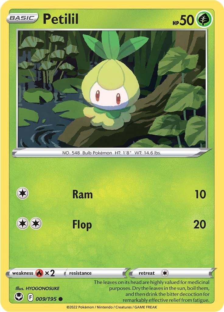 Petilil (009/195) [Sword & Shield: Silver Tempest] - Evolution TCG