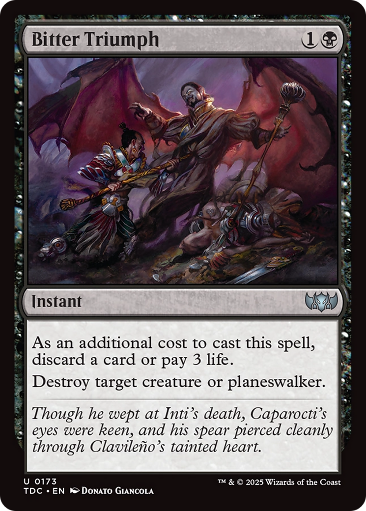 Bitter Triumph [Tarkir: Dragonstorm Commander] - Evolution TCG