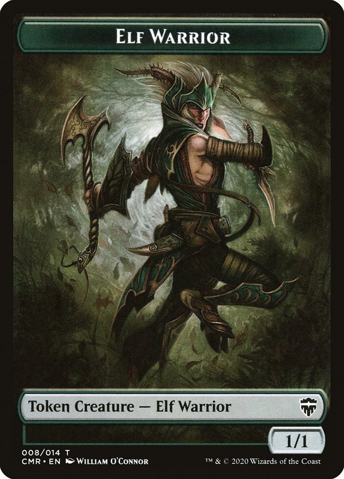 Angel // Elf Warrior Double-Sided Token [Commander Legends Tokens] - Evolution TCG