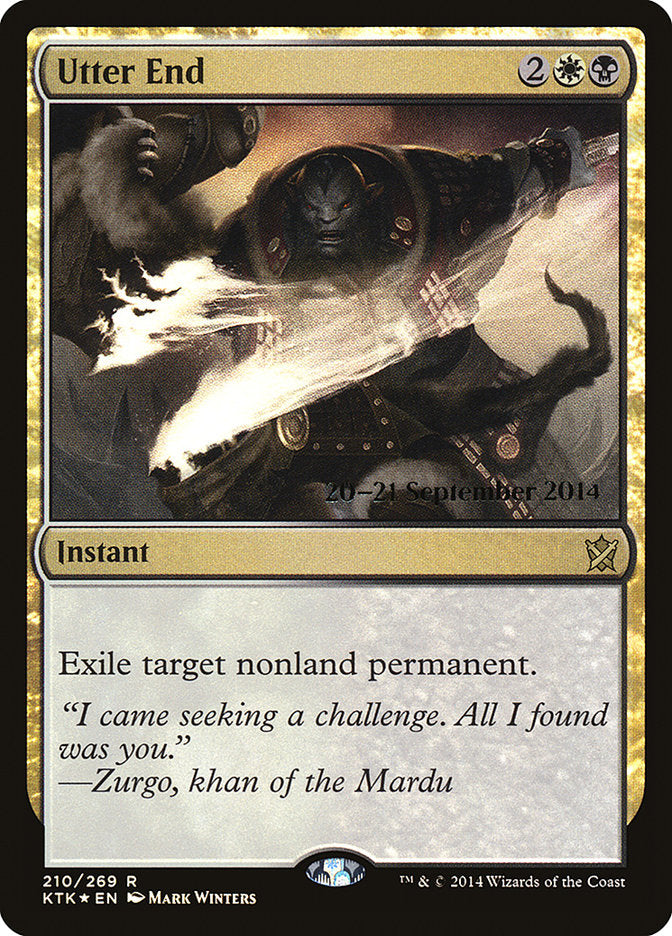 Utter End [Khans of Tarkir Prerelease Promos] - Evolution TCG