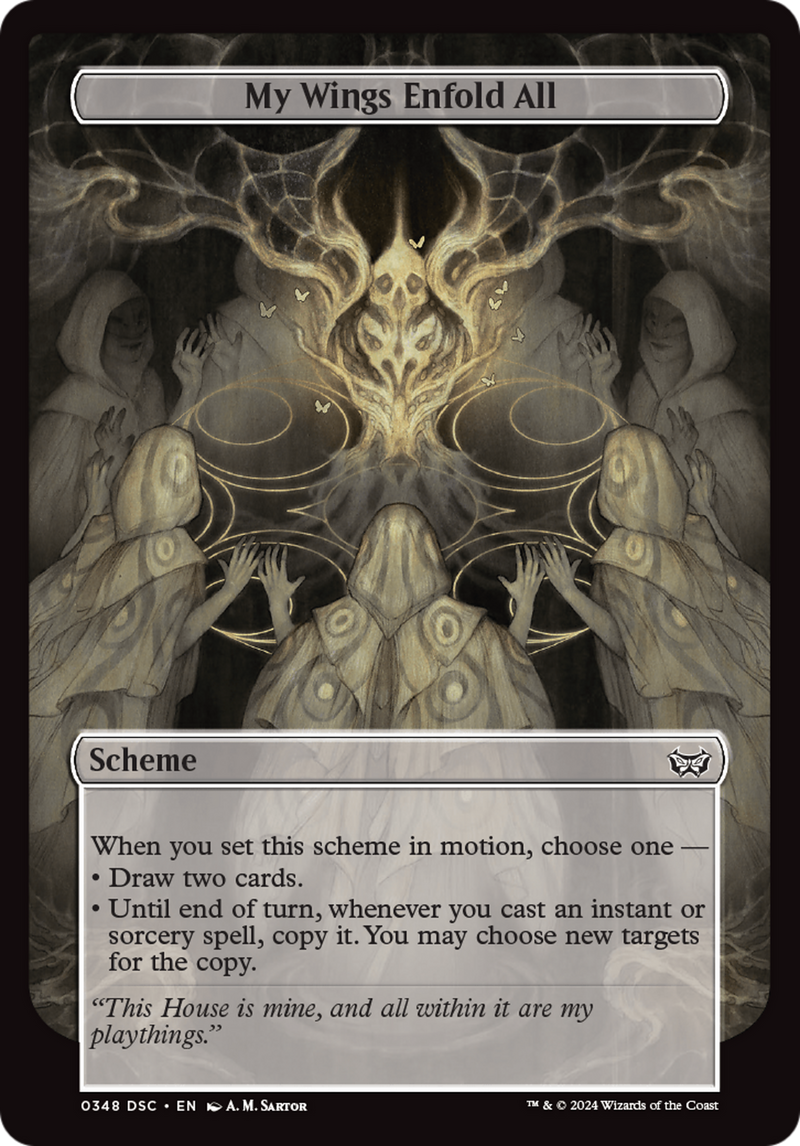My Wings Enfold All (Full Art) [Duskmourn: Archenemy] - Evolution TCG
