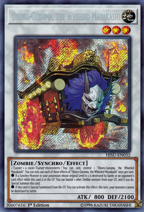 Oboro-Guruma, the Wheeled Mayakashi [HISU-EN032] Secret Rare - Evolution TCG