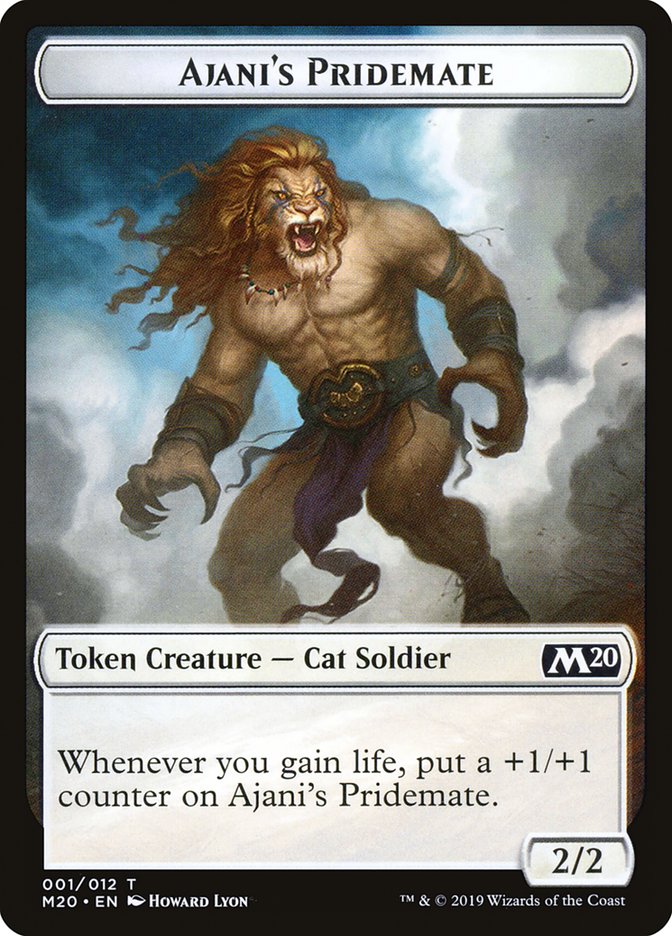 Ajani's Pridemate Token [Core Set 2020 Tokens] - Evolution TCG