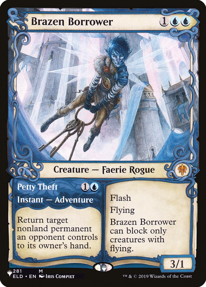 Brazen Borrower // Petty Theft [The List] - Evolution TCG