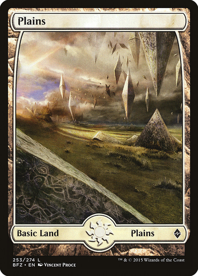 Plains (253) (Full Art) [Battle for Zendikar] - Evolution TCG