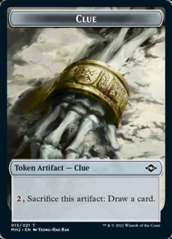 Clue (15) // Crab Double-Sided Token [Modern Horizons 2 Tokens] - Evolution TCG