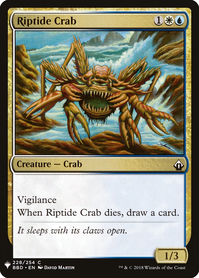 Riptide Crab [Mystery Booster] - Evolution TCG