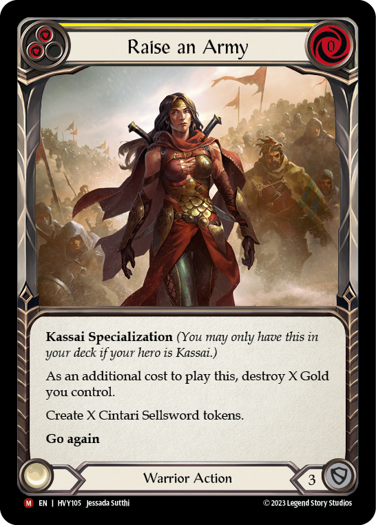 Raise an Army [HVY105] (Heavy Hitters)  Rainbow Foil - Evolution TCG