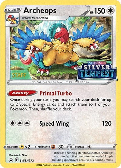 Archeops (SWSH272) (Prerelease) (Staff) [Sword & Shield: Black Star Promos] - Evolution TCG
