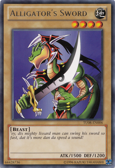 Alligator's Sword [TU08-EN006] Rare - Evolution TCG