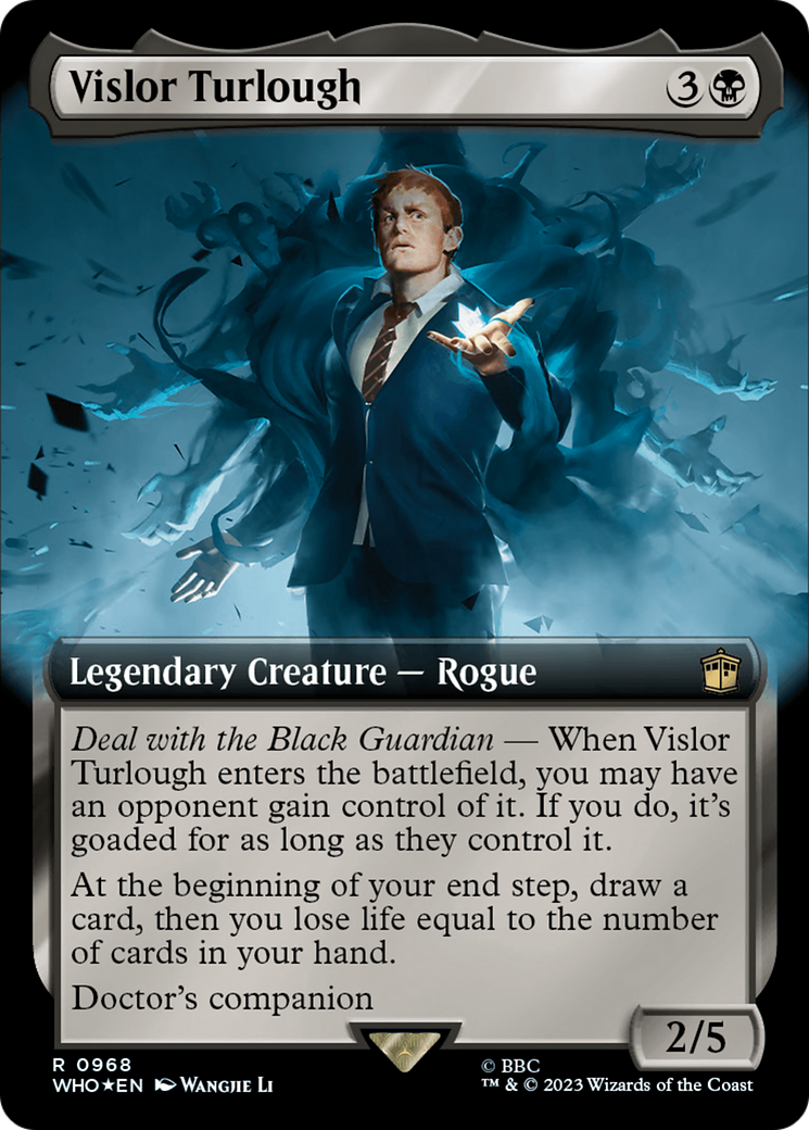 Vislor Turlough (Extended Art) (Surge Foil) [Doctor Who] - Evolution TCG