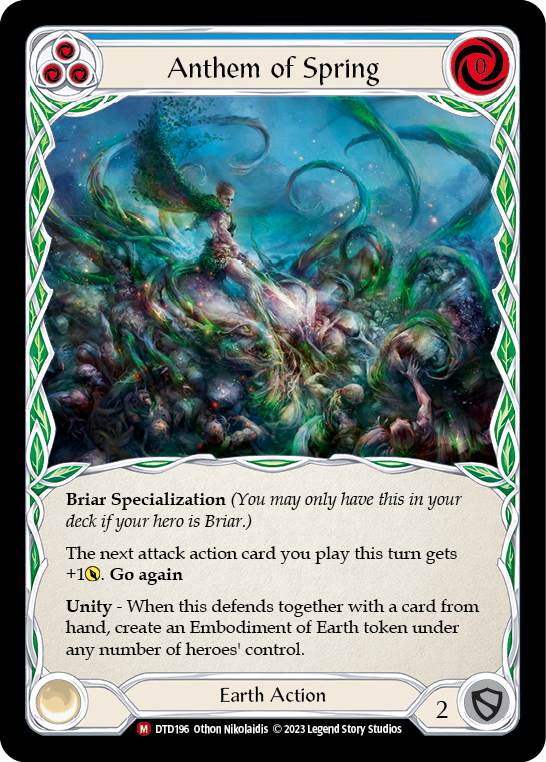 Anthem of Spring [DTD196] (Dusk Till Dawn)  Rainbow Foil - Evolution TCG