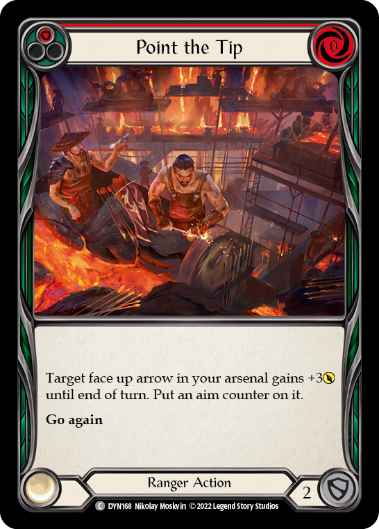Point the Tip (Red) [DYN168] (Dynasty)  Rainbow Foil - Evolution TCG