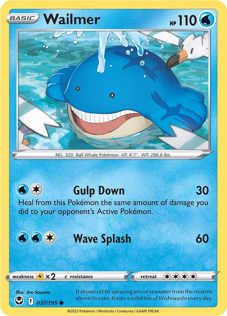 Wailmer (037/195) [Sword & Shield: Silver Tempest] - Evolution TCG