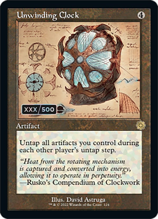 Unwinding Clock (Retro Schematic) (Serialized) [The Brothers' War Retro Artifacts] - Evolution TCG