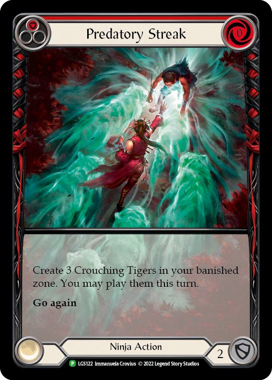 Predatory Streak (Red) [LGS122] (Promo)  Rainbow Foil - Evolution TCG
