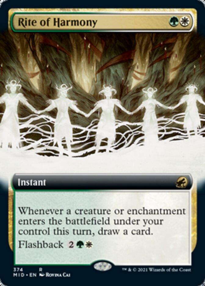 Rite of Harmony (Extended Art) [Innistrad: Midnight Hunt] - Evolution TCG