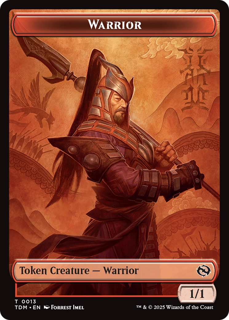 Goblin // Warrior Double-Sided Token [Tarkir: Dragonstorm Tokens] - Evolution TCG